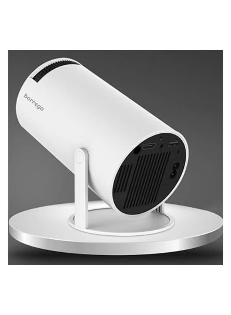 borrego Smart 2 Full HD Mini Projector with WiFi & Android, Portable LED Home Theater Projector, Wireless Screen Mirroring, Compact Spotlight Design for Movies & Gaming - Image 2